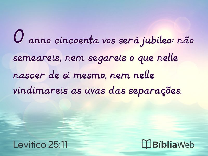 Levítico 25:11 em imagem para compartilhar