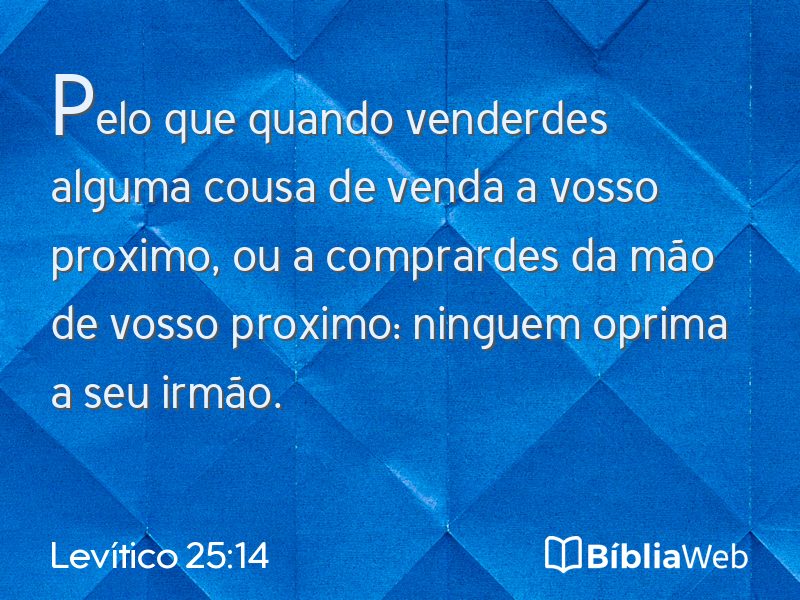 Levítico 25:14 em imagem para compartilhar