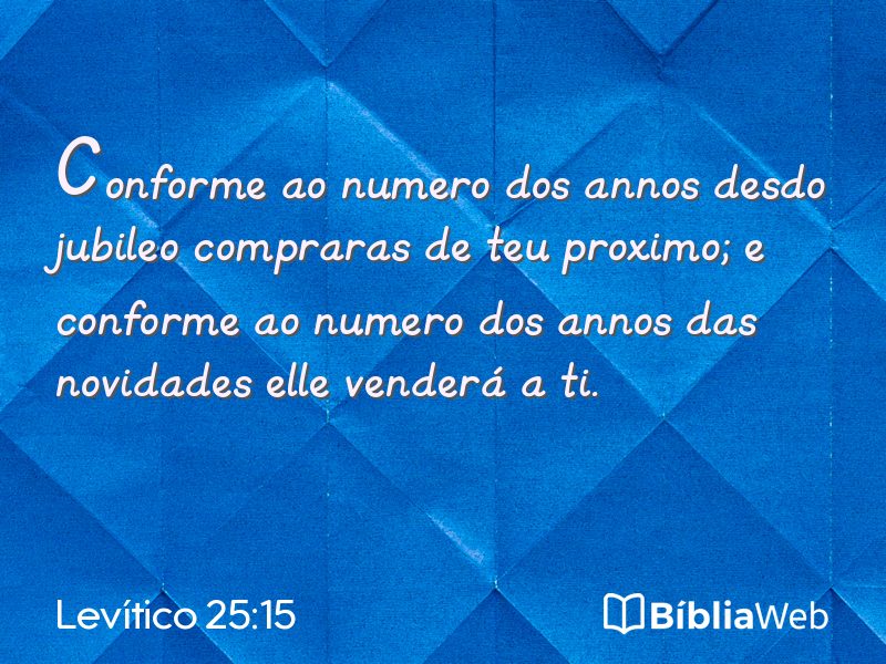 Levítico 25:15 em imagem para compartilhar