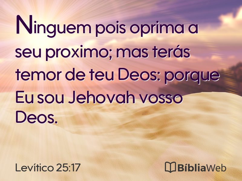 Levítico 25:17 em imagem para compartilhar