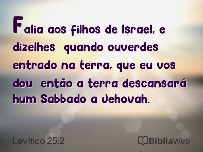 Levítico 25:2 em imagem para compartilhar