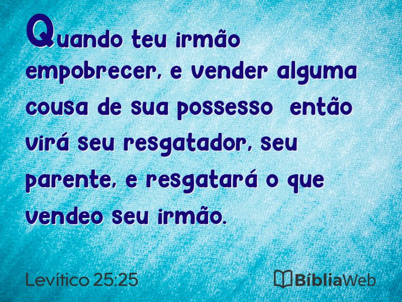 Levítico 25:25 em imagem para compartilhar