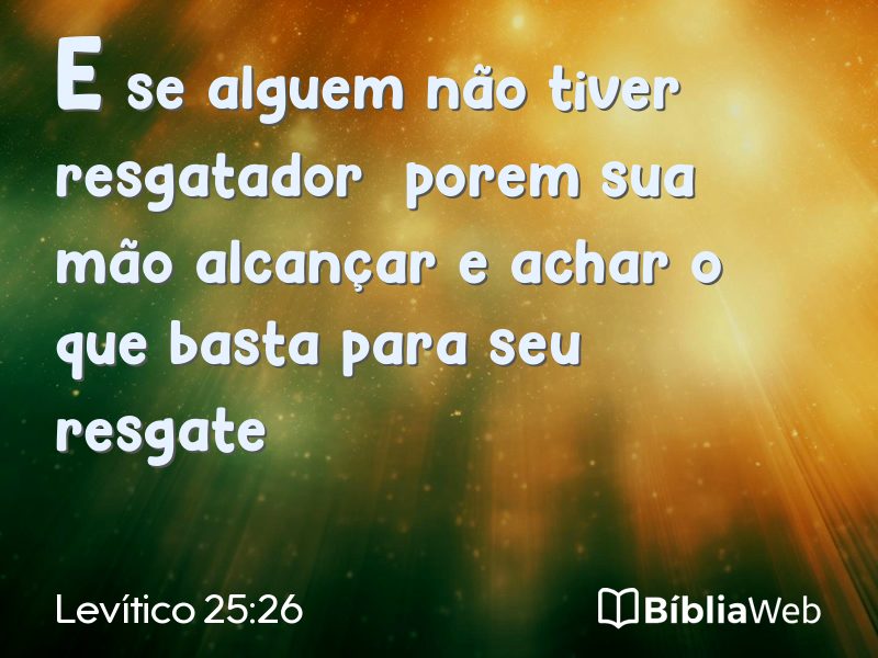 Levítico 25:26 em imagem para compartilhar