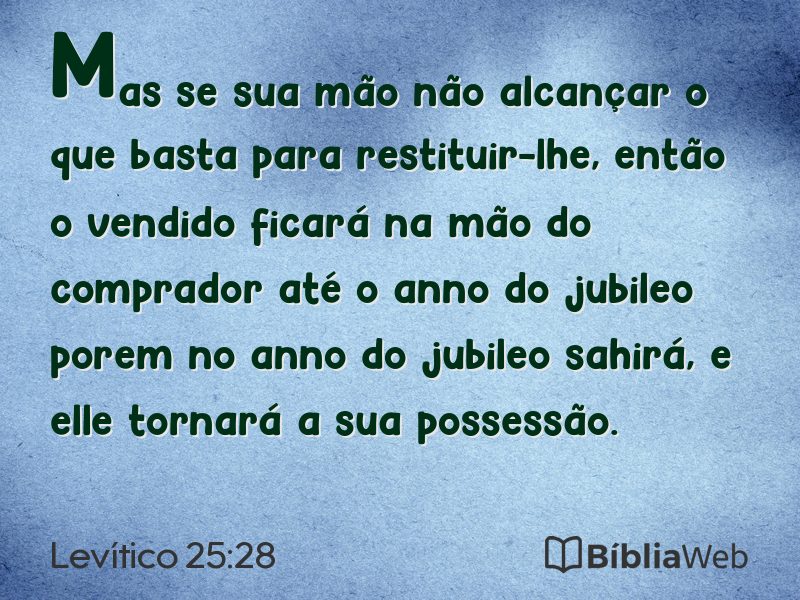 Levítico 25:28 em imagem para compartilhar