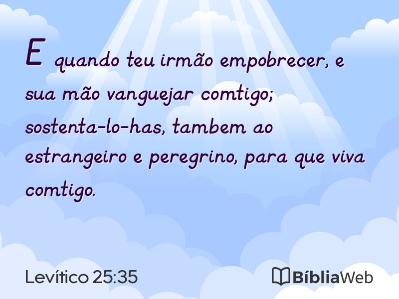 Levítico 25:35 em imagem para compartilhar