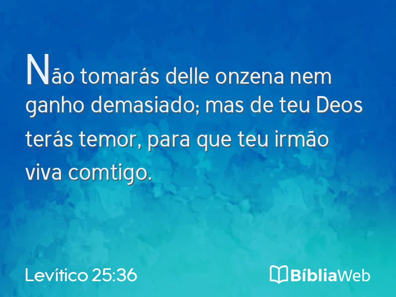 Levítico 25:36 em imagem para compartilhar