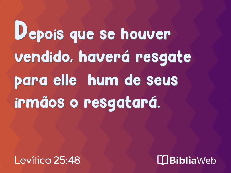 Levítico 25:48 em imagem para compartilhar