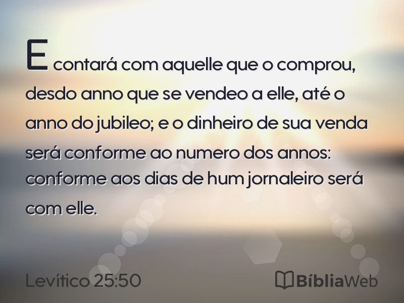 Levítico 25:50 em imagem para compartilhar
