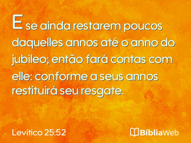 Levítico 25:52 em imagem para compartilhar