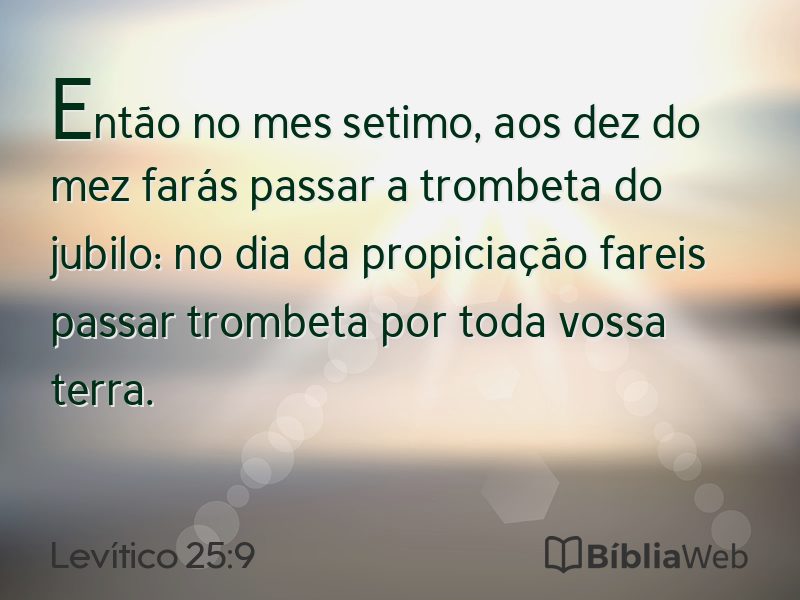 Levítico 25:9 em imagem para compartilhar