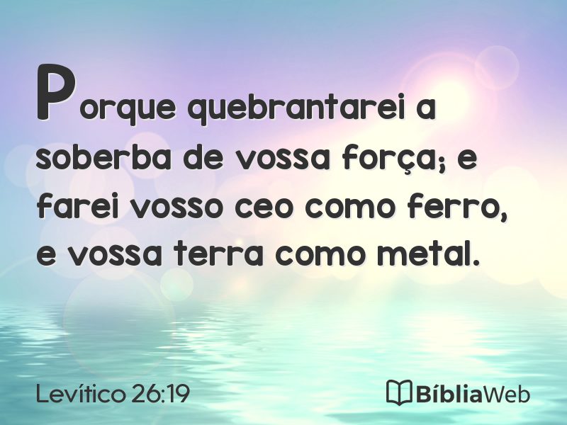 Levítico 26:19 em imagem para compartilhar