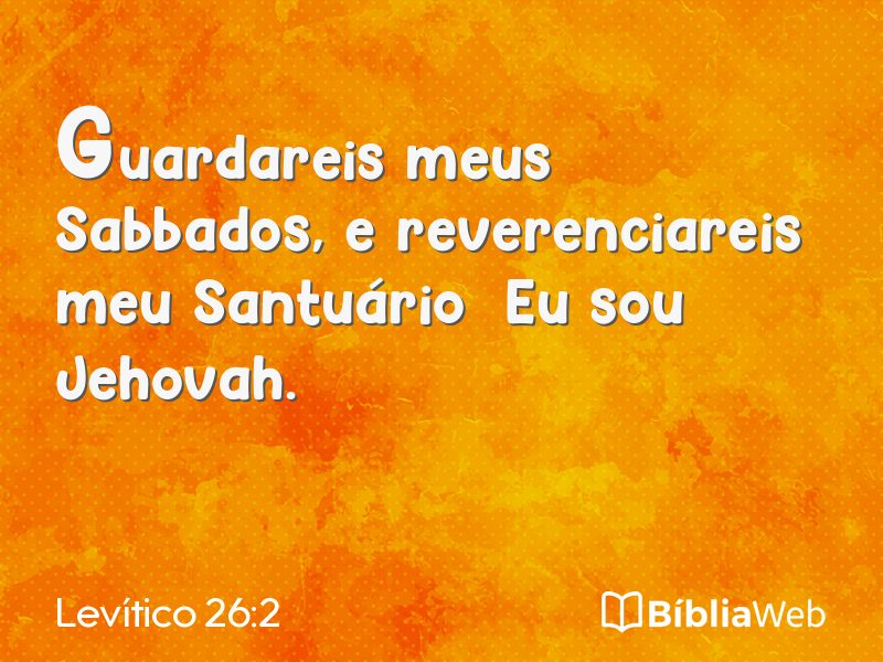 Levítico 26:2 em imagem para compartilhar