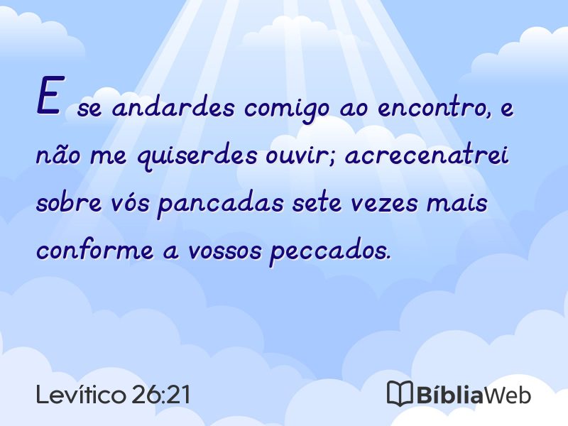 Levítico 26:21 em imagem para compartilhar