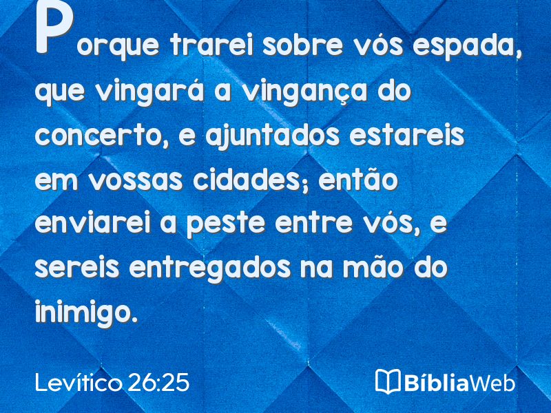 Levítico 26:25 em imagem para compartilhar