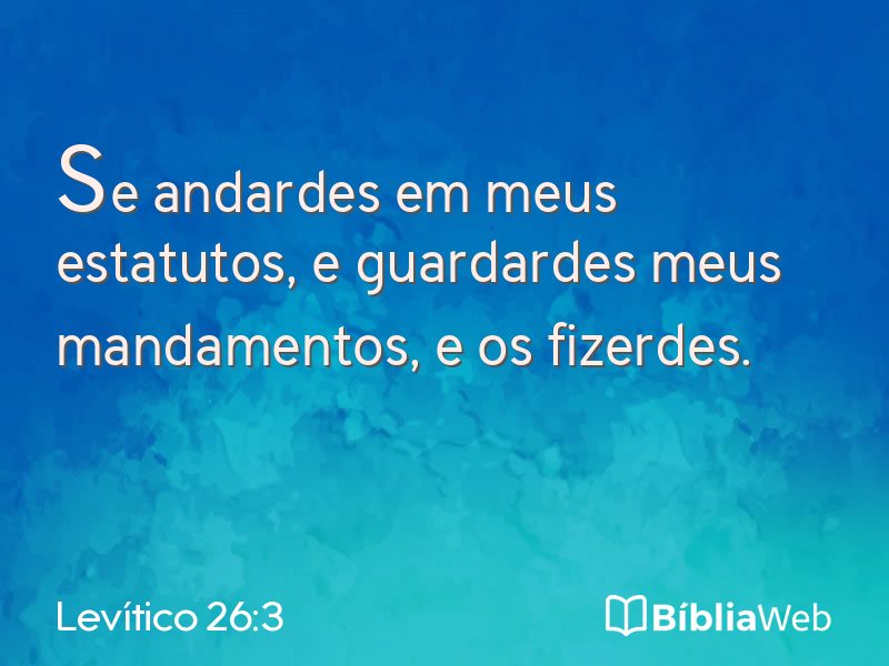 Levítico 26:3 em imagem para compartilhar