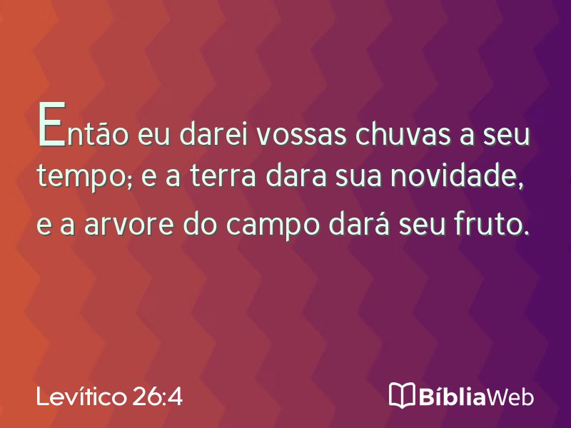 Levítico 26:4 em imagem para compartilhar