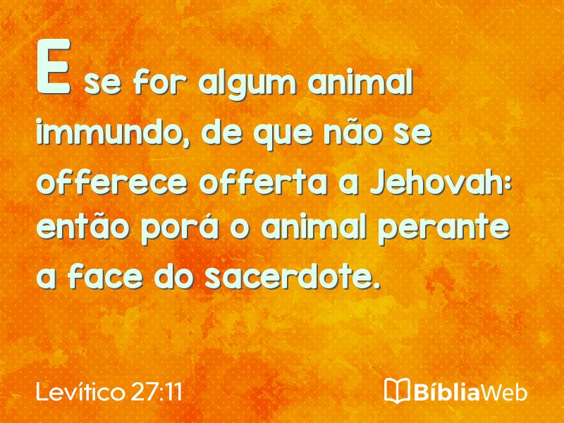 Levítico 27:11 em imagem para compartilhar