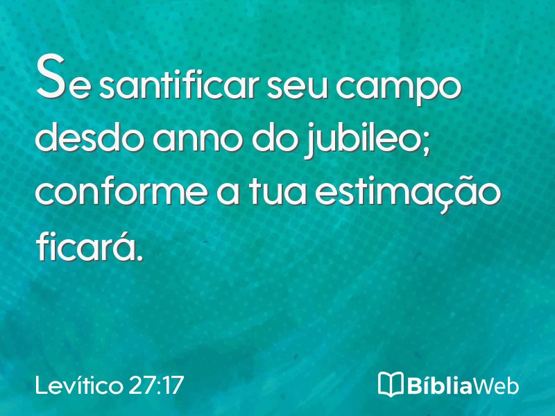 Levítico 27:17 em imagem para compartilhar