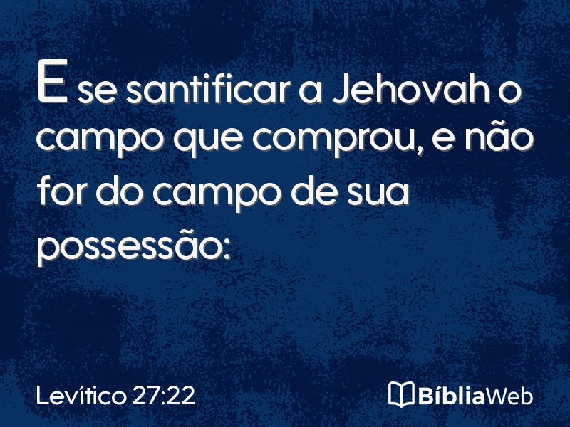 Levítico 27:22 em imagem para compartilhar