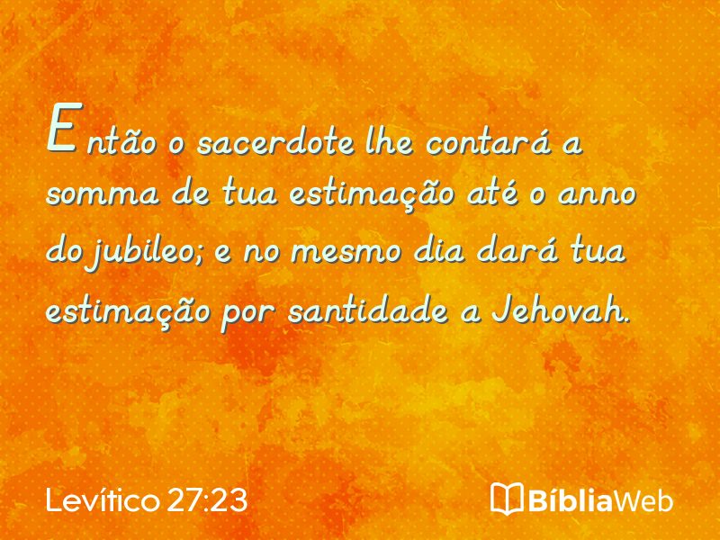 Levítico 27:23 em imagem para compartilhar