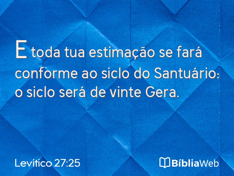 Levítico 27:25 em imagem para compartilhar