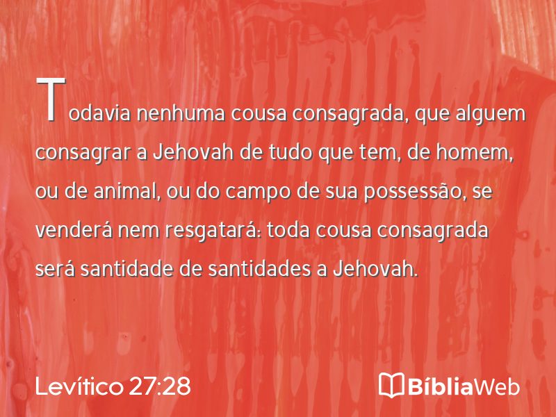Levítico 27:28 em imagem para compartilhar
