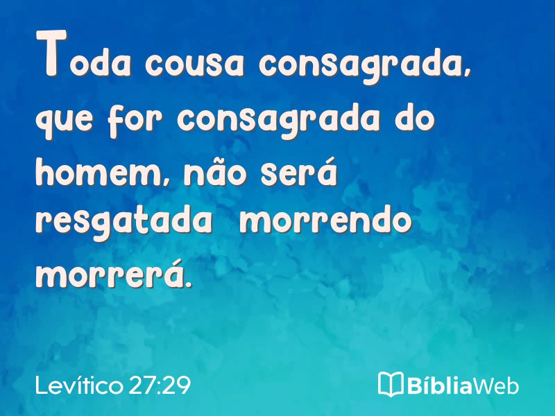 Levítico 27:29 em imagem para compartilhar