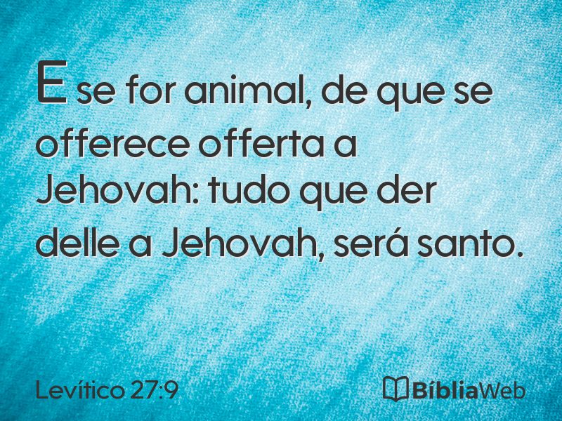 Levítico 27:9 em imagem para compartilhar