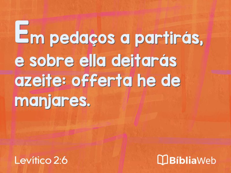 Levítico 2:6 em imagem para compartilhar