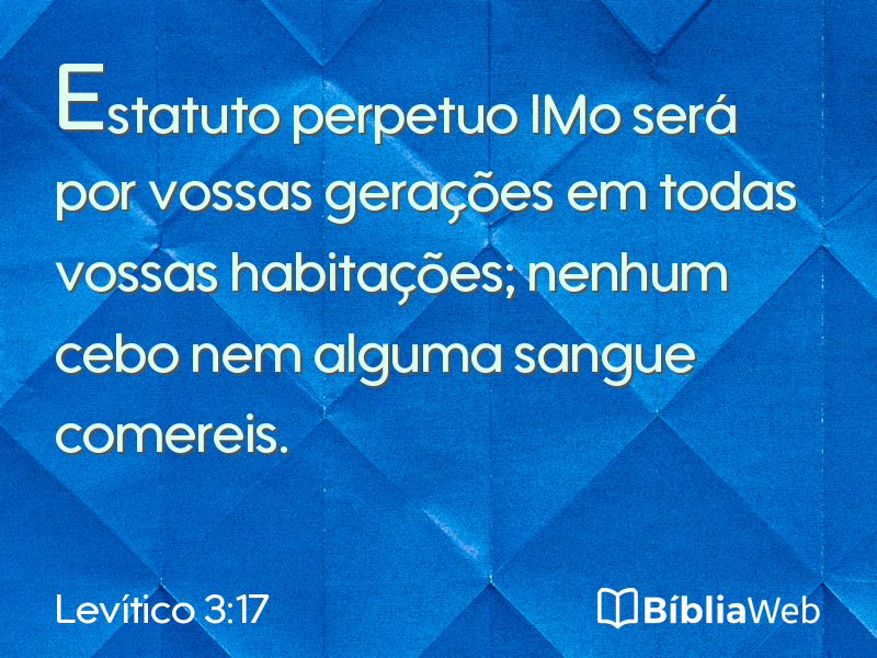 Levítico 3:17 em imagem para compartilhar