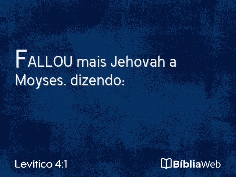 Levítico 4:1 em imagem para compartilhar
