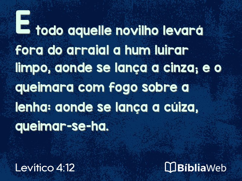 Levítico 4:12 em imagem para compartilhar
