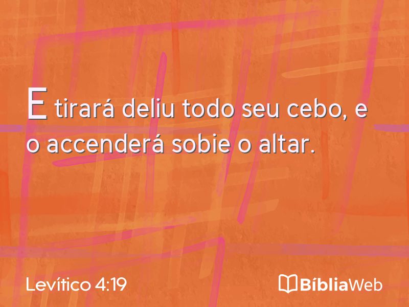 Levítico 4:19 em imagem para compartilhar