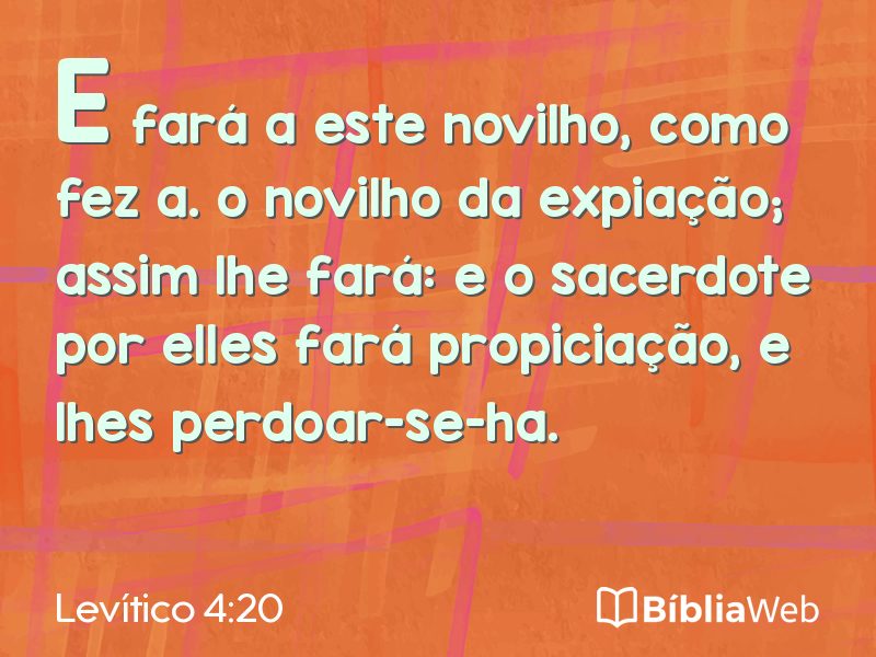 Levítico 4:20 em imagem para compartilhar