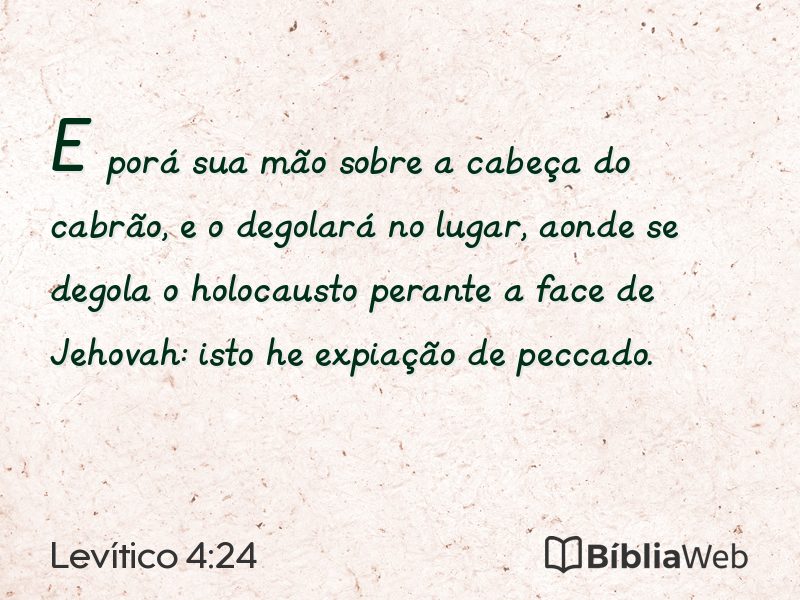 Levítico 4:24 em imagem para compartilhar