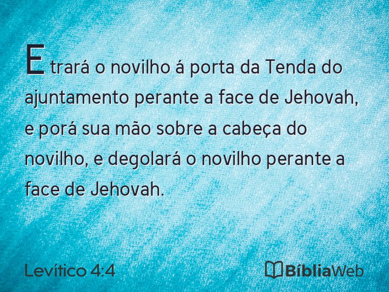 Levítico 4:4 em imagem para compartilhar