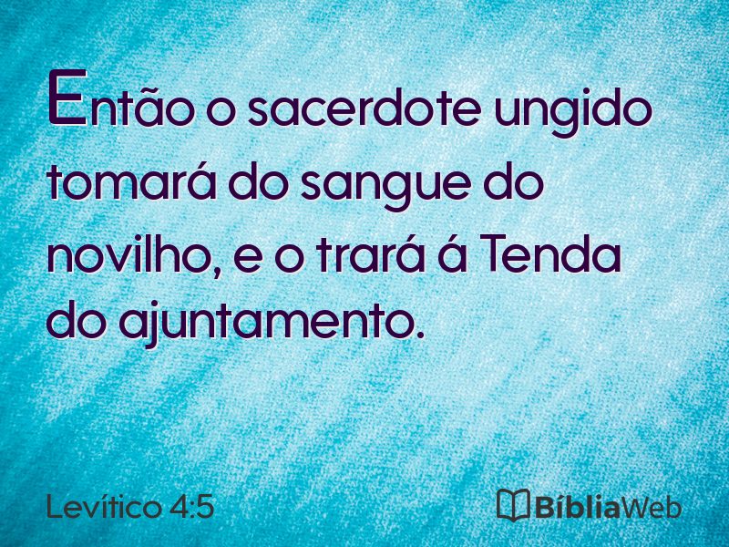 Levítico 4:5 em imagem para compartilhar