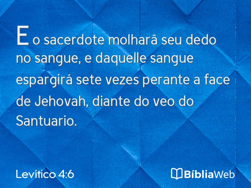 Levítico 4:6 em imagem para compartilhar