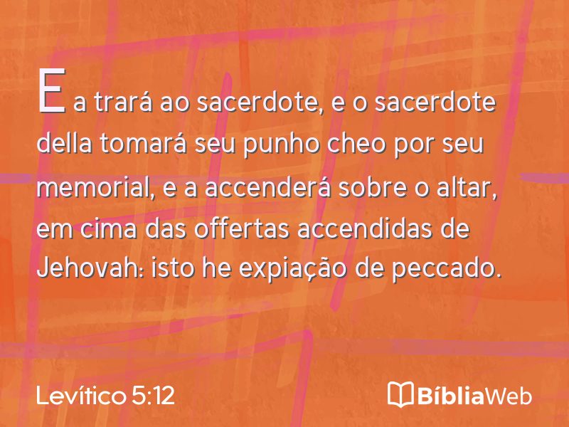Levítico 5:12 em imagem para compartilhar