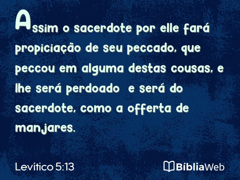 Levítico 5:13 em imagem para compartilhar