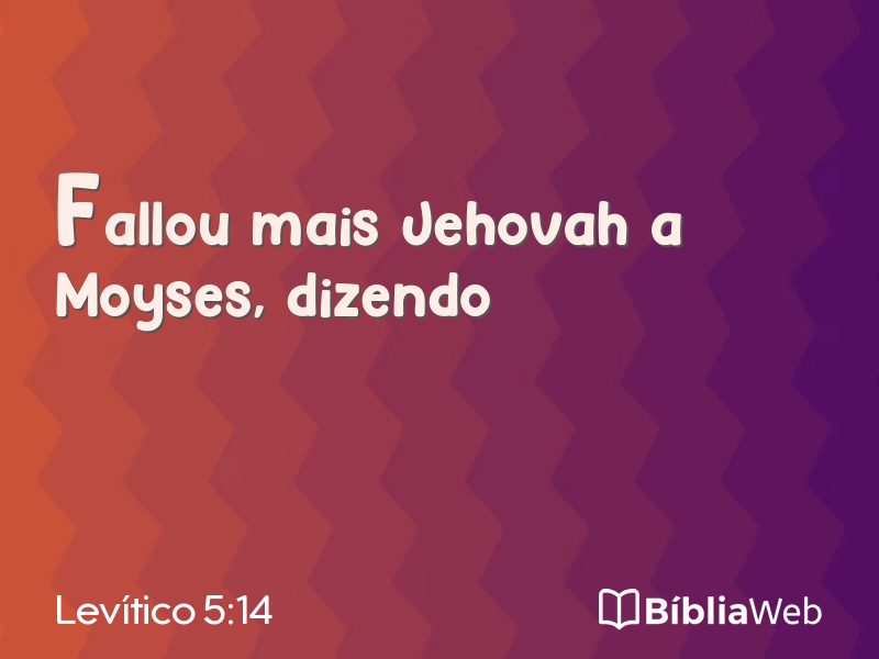 Levítico 5:14 em imagem para compartilhar
