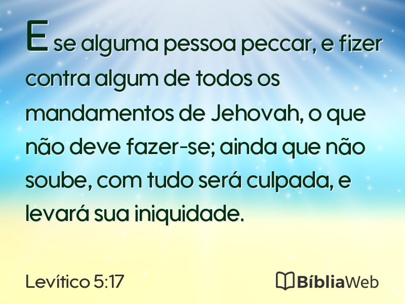 Levítico 5:17 em imagem para compartilhar