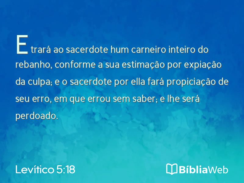Levítico 5:18 em imagem para compartilhar