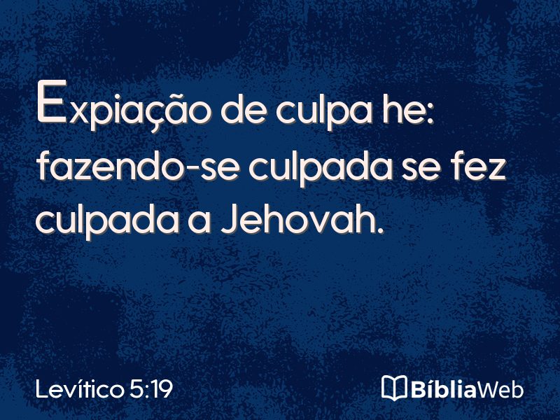 Levítico 5:19 em imagem para compartilhar