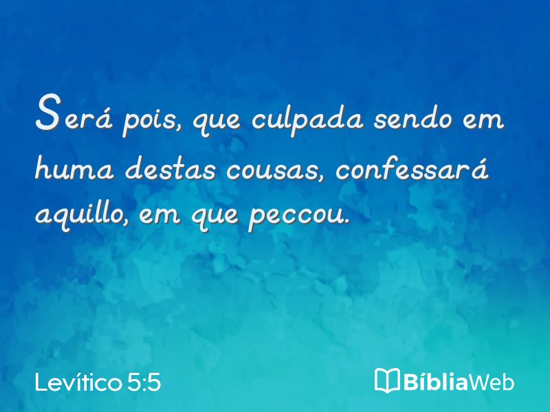 Levítico 5:5 em imagem para compartilhar