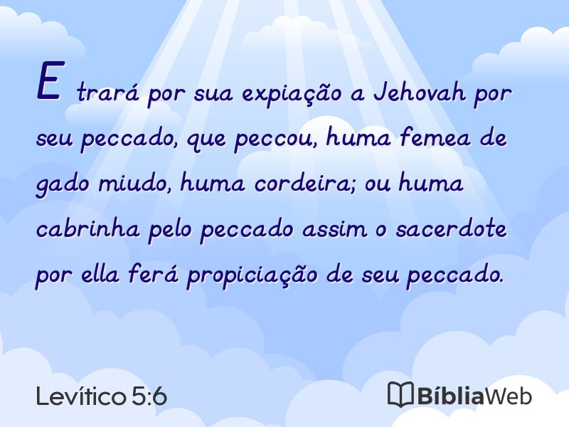Levítico 5:6 em imagem para compartilhar