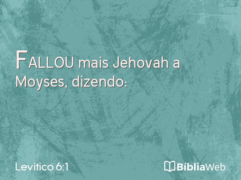 Levítico 6:1 em imagem para compartilhar