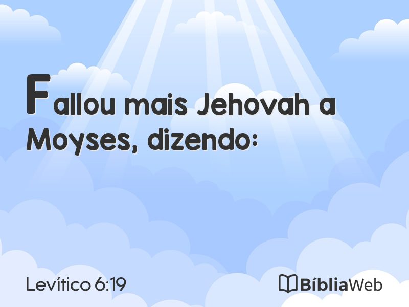 Levítico 6:19 em imagem para compartilhar