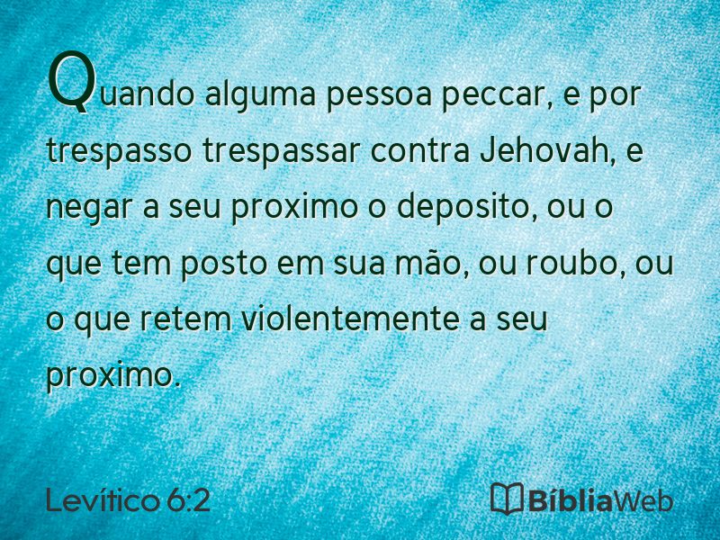 Levítico 6:2 em imagem para compartilhar
