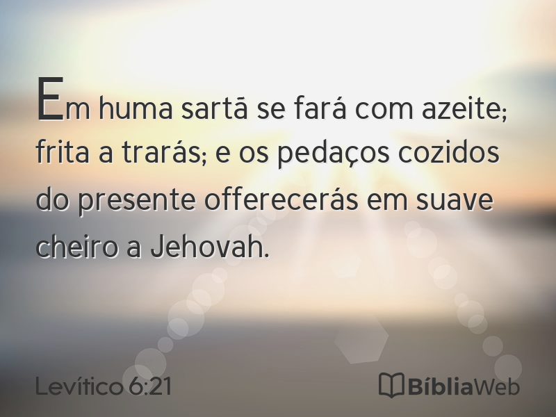 Levítico 6:21 em imagem para compartilhar